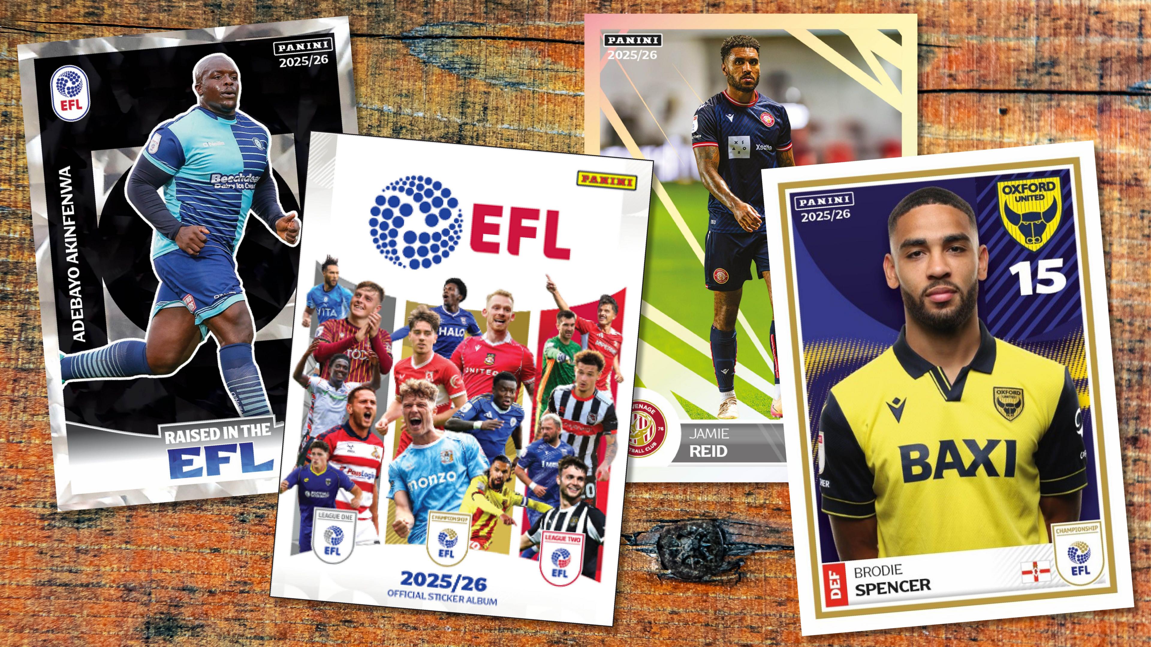 آلبوم برچسب جدید پانینی برای ۷۲ باشگاه EFL رونمایی شد